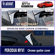 Vemart Perodua Myvi spoiler Chrome cover accessories 2018 2019 2020