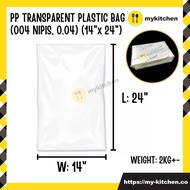 [MY KITCHEN] PP Transparent Plastic Bag Thin PP Transparent Plastic Bag Thick PP Transparent Plastic