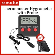 DIGITAL THERMOMETER HYGROMETER WITH PROBE / TERMOMETER HIGROMETER - skalabobot