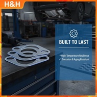 【H&H】 1Pc High Temp Reinforced Exhaust Flange Gasket Universal for Car Sealing Pad
