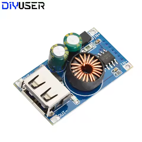 QC3.0 Fast Charger Module DC 6-32V to 5V/9V/12V Step Down Converter 24W with USB Port for iPhone Sam