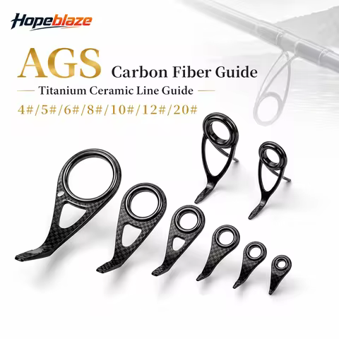 Hopeblaze AGS Carbon Fiber Rod Guide Bracket With TZ Ring KT/KW Type Ultra-light Corrosion Resistant
