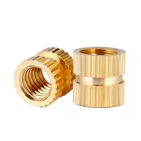 50-10pcs UNC UNF 4#-40 6#-32 8#-32 10#-32 1/4-20 Brass Knurled Insert Copper Thread Inserts Melt Hea