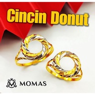 Cincin Donut Emas 916 Original Cincin Donut Viral Emas 916 Tulen Cincin Emas 916 Original Emas Viral