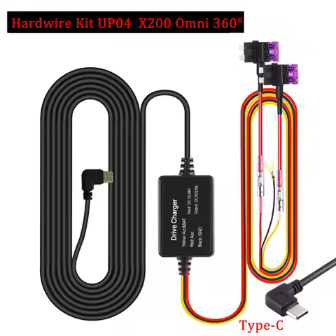 for 70mai Hardwire Kit UP04 Parking Surveillance Cable for 70MAI Hardwire Kit X200 Omni 360° 24H Par