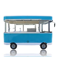 Dalam Stok 3.5M Kenderaan Elektrik Panjang Trak Makanan Segera Luar Bubble Tea Ice Cream Vending Cart Katering dengan Peralatan Dapur