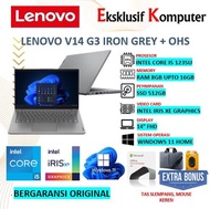 laptop lenovo v14 g3 intel i5 1235u 16gb ssd 512gb grey ohs resmi  - ram 8gb 512gb+512gb