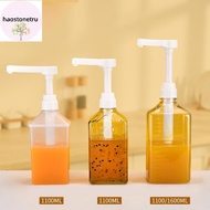 TR  1100ml Coffee Syrup Dispenser Multi-Function Honey Sauce Ketchup Bottle with 5/8/10CC Pump Scale