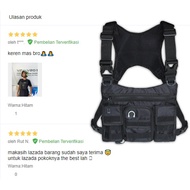 Practical Functional Tactical Vest Chest Bag Front Pocket Cycling Waist Bag