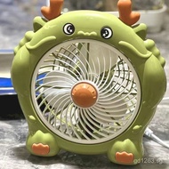 Cartoon Office Dormitory Desktop Mini Student Small Household Quiet Electric Fan Cute Rotating Fan F