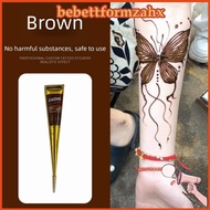 BEBETMY Henna Paste Cone, Temporary Easy-To-Use Henna Tattoo Cream, Henna Tattoo Cream Black Brown S