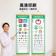 Children Cartoon Vision Chart Height Stickers Children's Room Whole Baby Vision Chart Wall Stickers 