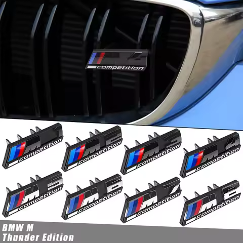 For BMW M Competition Accessories ABS Car Styling Front Grille Emblem M1 M2 M3 M4 M5 M6 M7 M8 X1 X2 