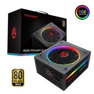 Power Supply 500W Fully Modular 80 Plus Gold Certified RGB Power Supply 140mm Fan ATX PSU Computer P