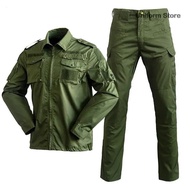 TACTICAL Suit Set Knee Pads Army Clothes Breathable Equiepment Airsoft Uniform Man Waterproof Men's Work Clothing Pants