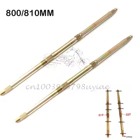 800mm 810mm Rear Axle Is Suitable for 150cc-250cc Big Dinosaur Bull ATV Electric Kart Quad Bike Acce