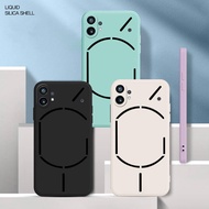 Nothing phone 1 phone1 Angel Eyes Straight Edge square Liquid Silicone Case