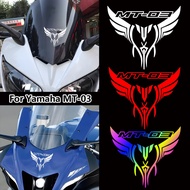 MT03 Logo Sticker Motorcycle Head Front Windshield Tank Waterproof Vinyl Decal for Yamaha MT03 MT 03