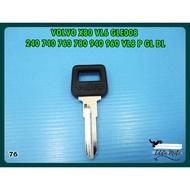 BLANK KEY Fit For VOLVO X80 VL6 GLE008 240 740 760 780 940 960 VL8 P GL DL (76) // Black