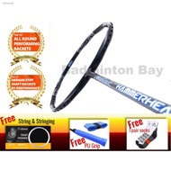 ❆№✻Abroz Shark Hammerhead Badminton Racket (6U) With Free 1 Pair of Socks