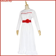 Annabelle Cosplay Costume Women Kids Adult Halloween Christmas Costume Horror Conjurining Annabelle 