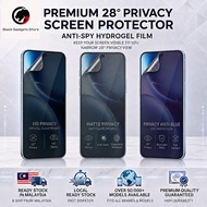Hydrogel Privacy Screen Protector for Vivo X300 Pro / X200 FE / X100 / X90 Pro / X80 / X70 / X60 / Y