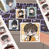 Hot-selling 500 Stickers Liu Yuning Character Stamp Roll Stickers Cute Cartoon Cheer Peripheral Hand