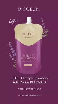 𝐒𝐀𝐋𝐄𝐒 [Official Product - D’COEUR] DTOX Therapy Shampoo - Lavender/ Blooms/ Bossy (500ml/550ml)