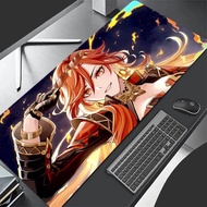 Genshin Impact Mavuika Mousepad Computer Gaming Accessories Large Mause Pad Printing Deskmat Keyboar