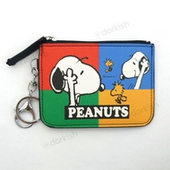 Peanuts Snoopy &amp; Woodstock Ezlink Card Pass Holder Coin Purse Key Ring