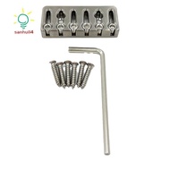 String Lock Bridge for 6 String Headless Electric Guitar 6 String Headless Guitar Silver