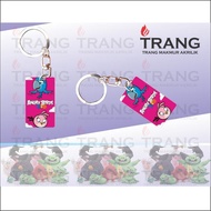 Gantungan Kunci Akrilk Angry Bird / Acrylic Angry Bird Keychain - Style 1