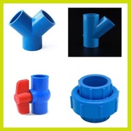 ✾ ✸ ★ ➢ PVC Blue Fittings "1 1/4-2'"  UNION PATENTE/BALL VALVE/WYE/WYE 45deg