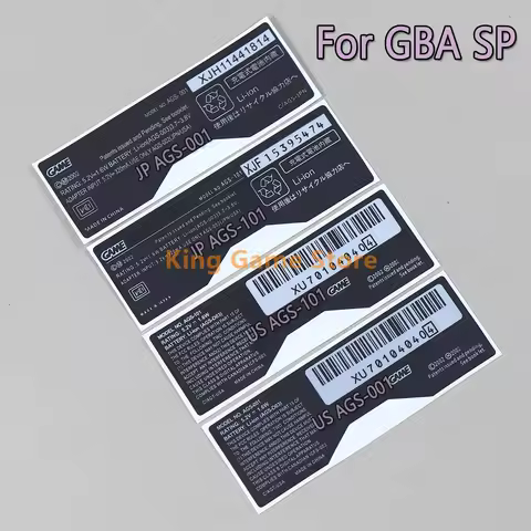 2PCS For GBA SP Stickers Case Label Sticker US Version AGS-001 AGS-101 JP version 001 101 Sticker Co