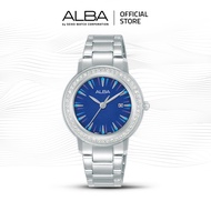 Alba Jam Tangan Wanita AH7DL3 / AH7DL3X1 Quartz Silver Blue Stainless