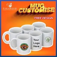 Custom Print White Mug, (Photo & Logo Printing), Gift Mug, Personalized Mug [Corporate Gift are welc