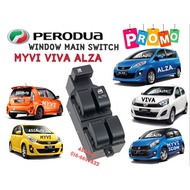 PERODUA MYVI ALZA VIVA POWER WINDOW MAIN SWITCH MASTER SUIS // OEM NEW LAGI BEST ICON  SE SE1 SE2 EZ