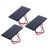 3pcs Dc 6v 1w Solar Panel Cell Power Module Polycrystalline Silicon Solar Panel With 30cm Cable