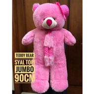 90cm teddy bear hat scarf doll plushie