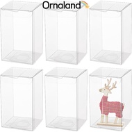 30pcs Transparent Plastic box Gift Packaging Waterproof Folding box Square Clear 22.2x12x0.1cm box: 