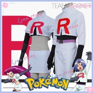 JESSIE JAMES Cosplay Costume Wig Suit Anime POKEMON Team Rocket Cosplay Costume Anime Party Clothes