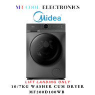MIDEA MF200D100WB 10/7KG INVERTER QUATTRO WASHER CUM DRYER COMBO - 2 YEARS LOCAL WARRANTY [READY STOCK]