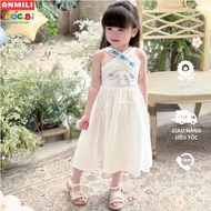 Thoc Bi Cinnamoroll baby girl dress, white, soft and cool cotton material for children 12-38Kg TH373