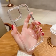 Soft Transparent TPU Back Cover for iPhone 11 12 13 14 15 Pro Max X XR XS Max 7 8 Plus, Wide Camera 