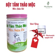 [Tặng 10gr bột Niacinamide] BỘT TẮM TRẮNG THẢO MỘC MIX SỮA DÊ MỘC PHƯƠNG ORGANIC (bột tắm trắng thảo