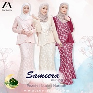 BAJU RAYA 2021 KURUNG MODEN ZOEARISSA NEW  Kids Plus Size Sameera Brocade Jacquard Wanita Pastel Pattern Wudhu Friendly