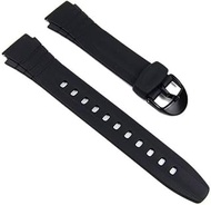 Genuine Replacement for Watch Band 18mm Black Rubber Strap Casio #10075278 F-200W-1A, F-200W-9A