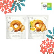 [Olive Young] Delight Project 2 flavors of Bagel Chips / Cream Soup Bagel Chip / Corn Soup Bagel Chip 60g