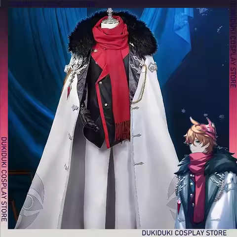 Tartaglia Childe Genshin Impact Fatui Harbingers Cloak Costume Cos Role Coat Anime Cosplay Deluxe Ed