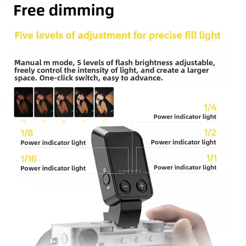 Viltrox Vintage Z2 Foldable Mini Flash with Diffuser Hot Shoe Speedlight On-camera LED Fill Light fo
